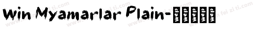 Win Myamarlar Plain字体转换